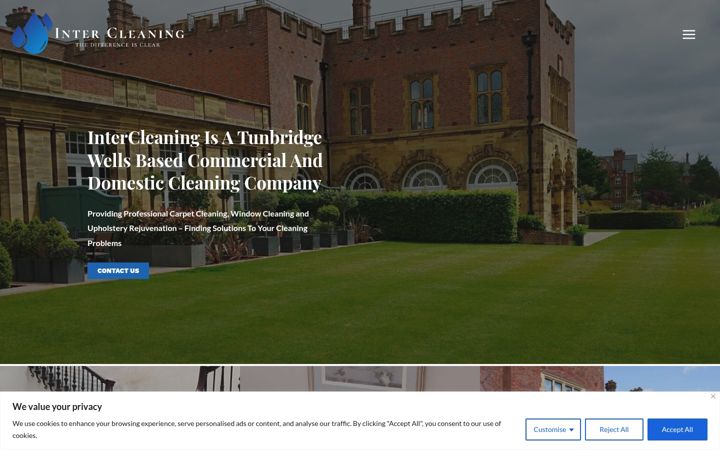 Screenshot of intercleaning.co.uk