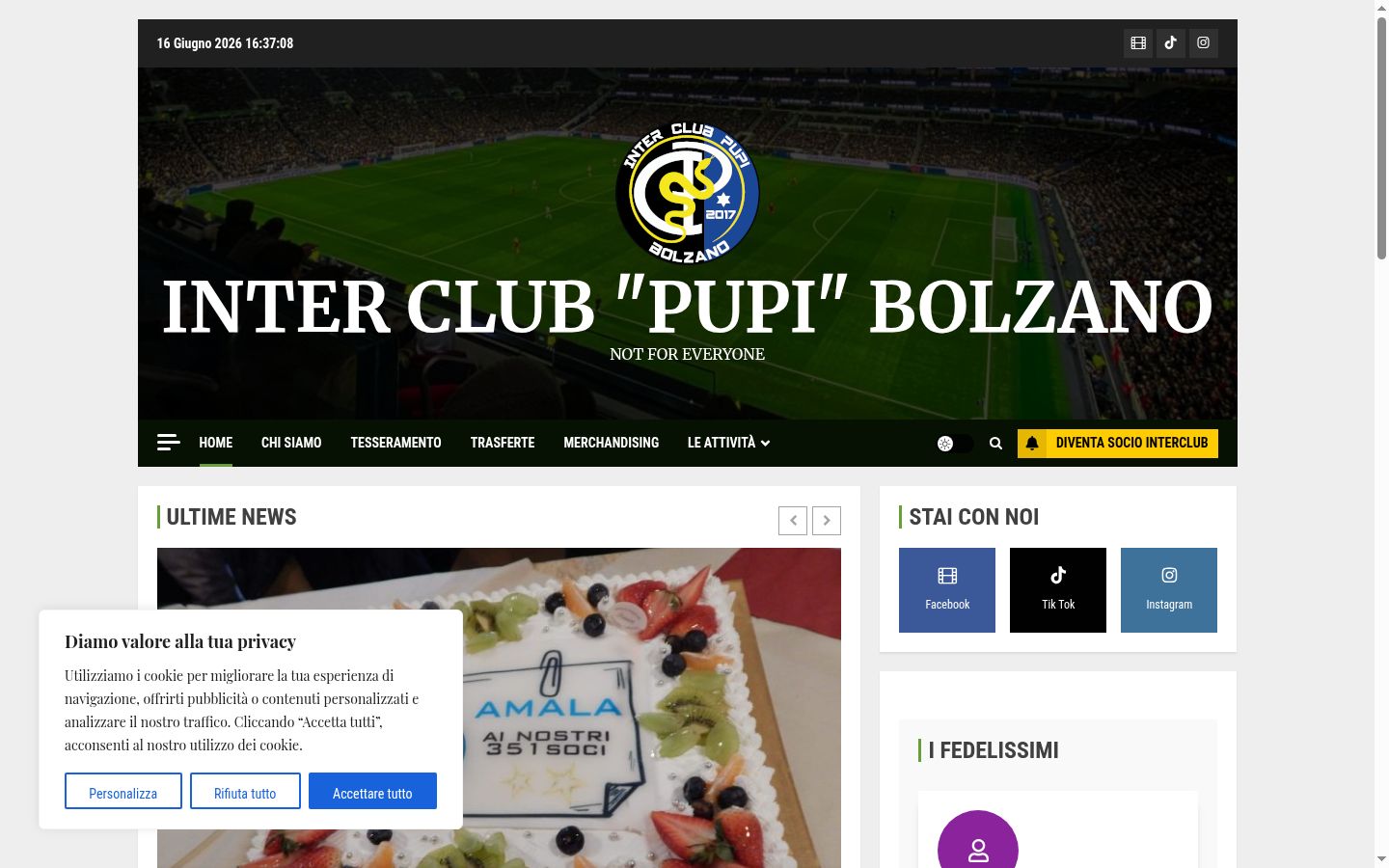 Sutikimo reklamjuostės, rodytos prieš bet kokią sąveiką, ekrano kopija