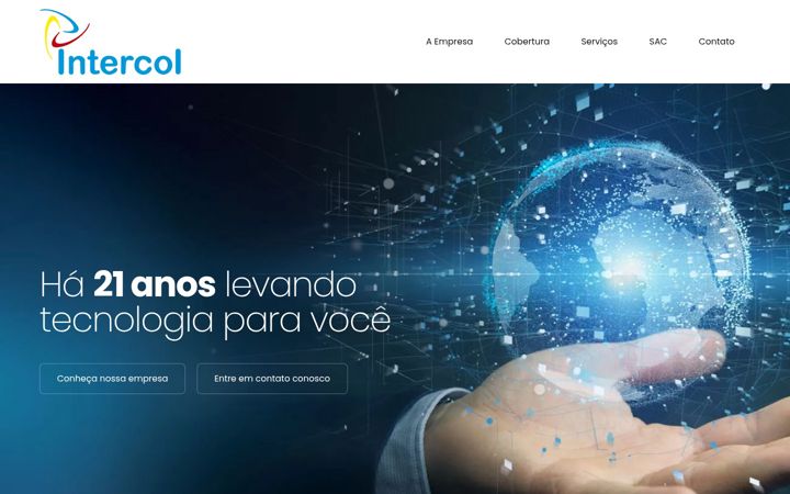 Screenshot of intercol.com.br