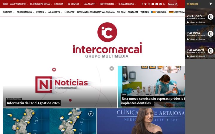 Screenshot of intercomarcal.com