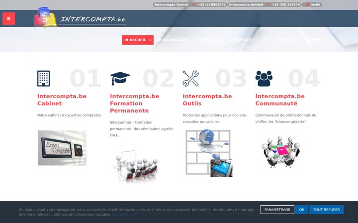 Screenshot of intercompta.be