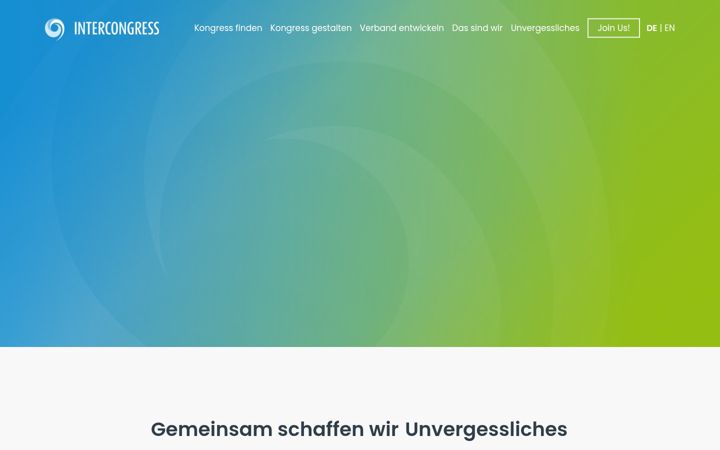 Screenshot of intercongress.de