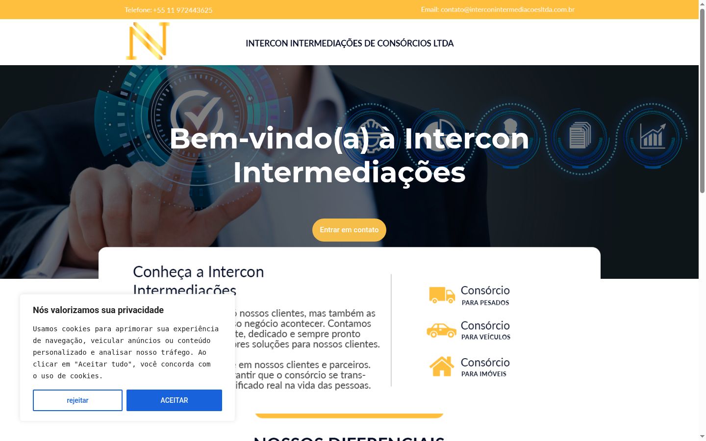 Screenshot tal-banner tal-kunsens muri qabel kwalunkwe interazzjoni