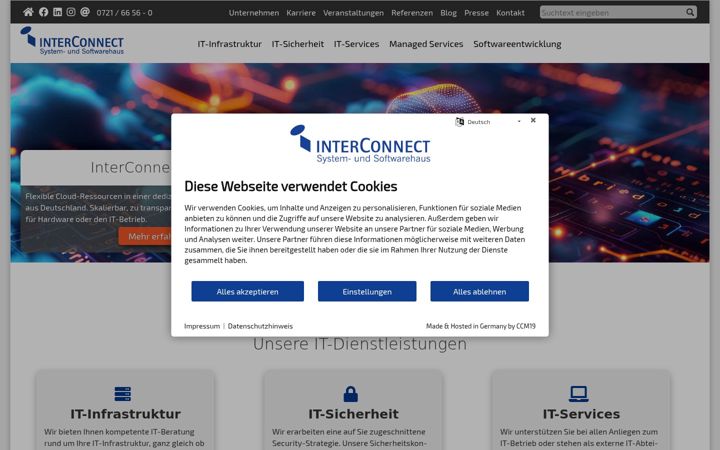 Screenshot of interconnect.de