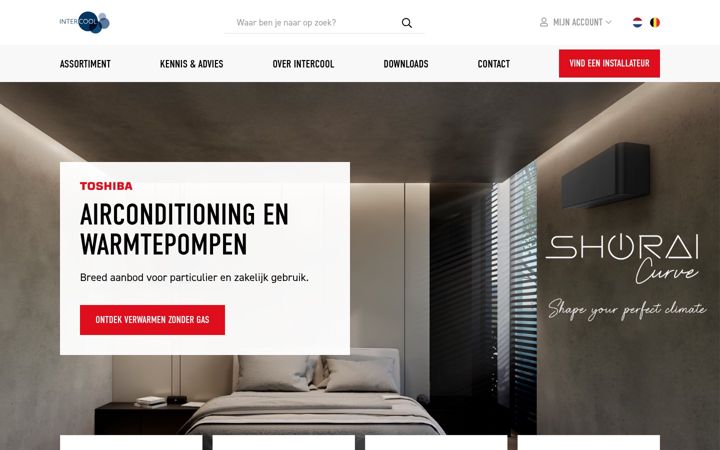 Screenshot of intercool.nl
