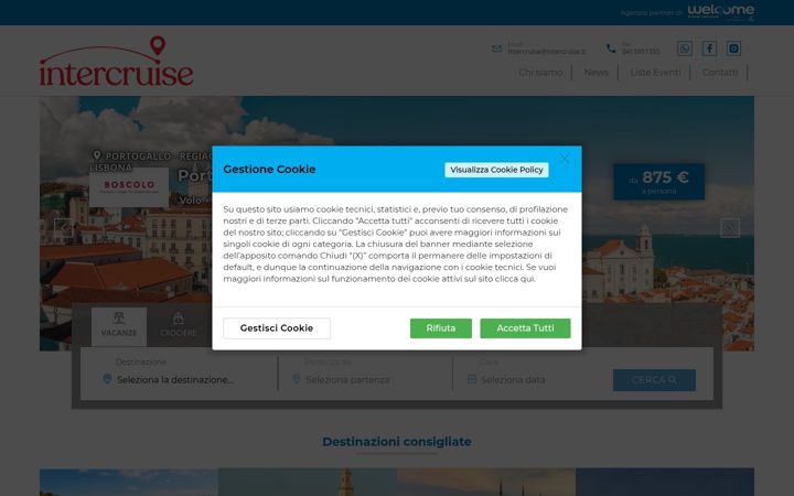 Screenshot of intercruise.it