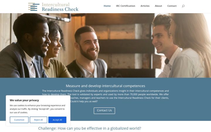 Screenshot of interculturalreadiness.com