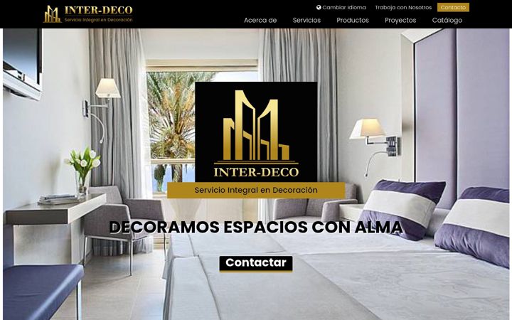 Screenshot of interdecodecoracion.com