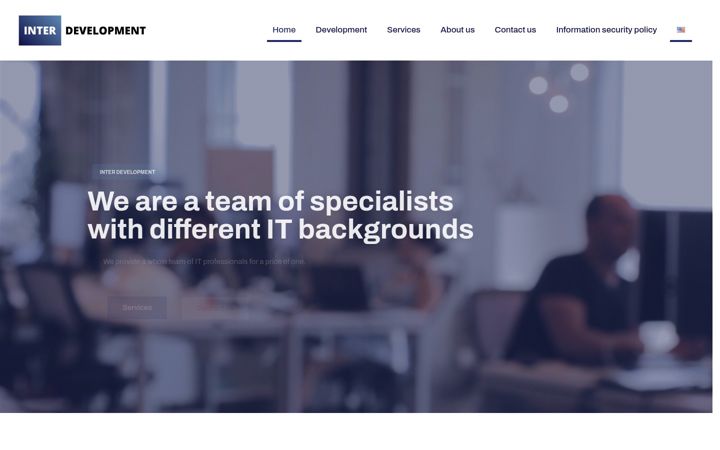 Screenshot of interdevelopment.eu