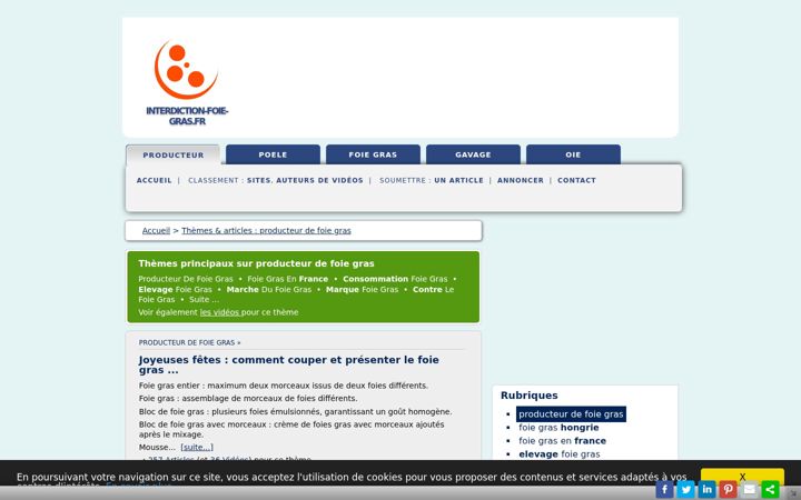 Screenshot of interdiction-foie-gras.fr
