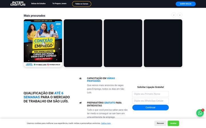 Screenshot of interdigitusma.com.br