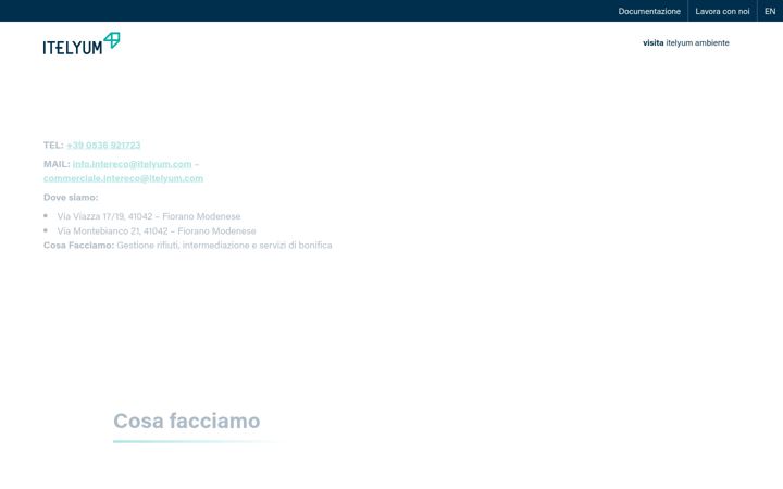 Screenshot of interecoambiente.it