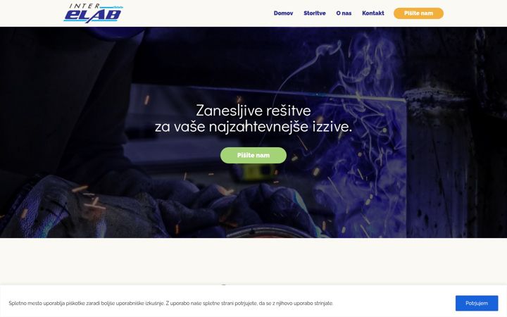 Screenshot of interelab.eu