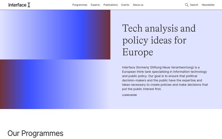 Screenshot of interface-eu.org