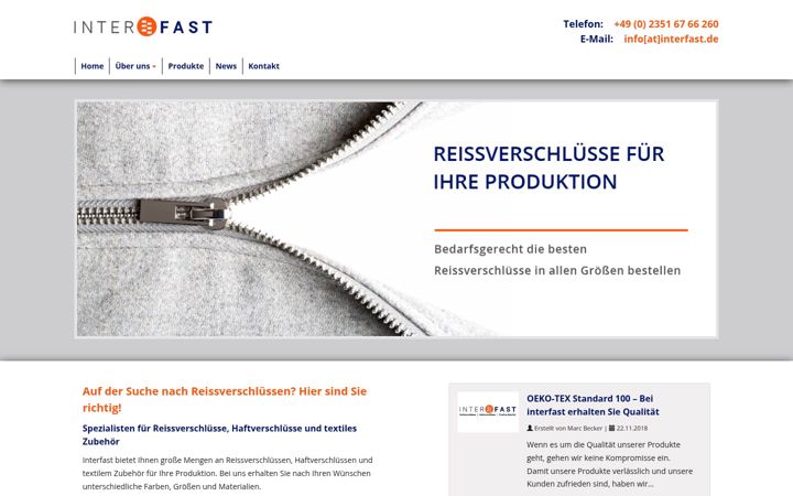 Screenshot of interfast.de