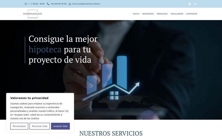 Screenshot of interfinanciate.es