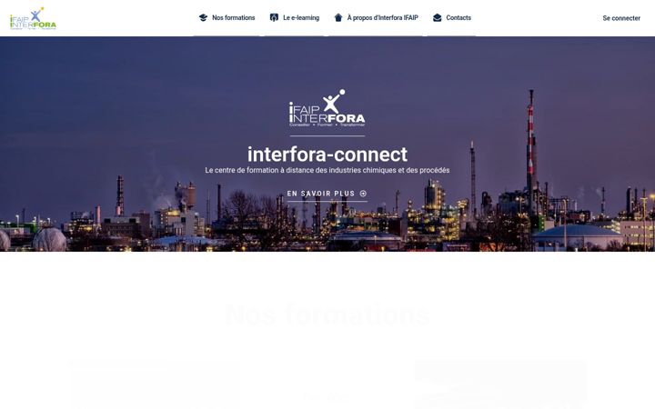 Screenshot of interfora-connect.fr