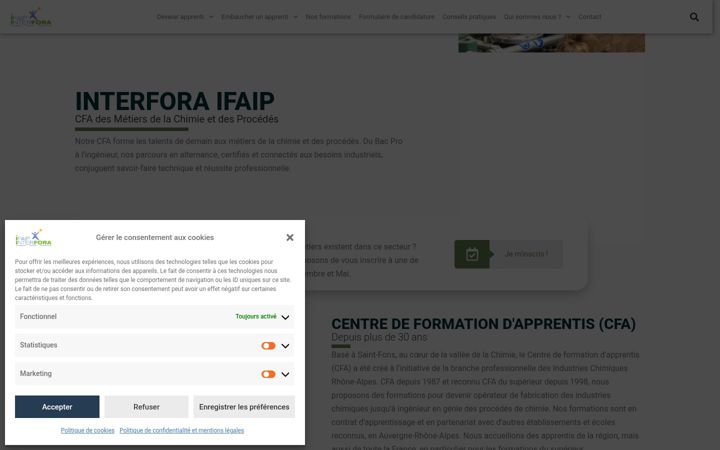 Screenshot of interfora-ifaip-cfa.com
