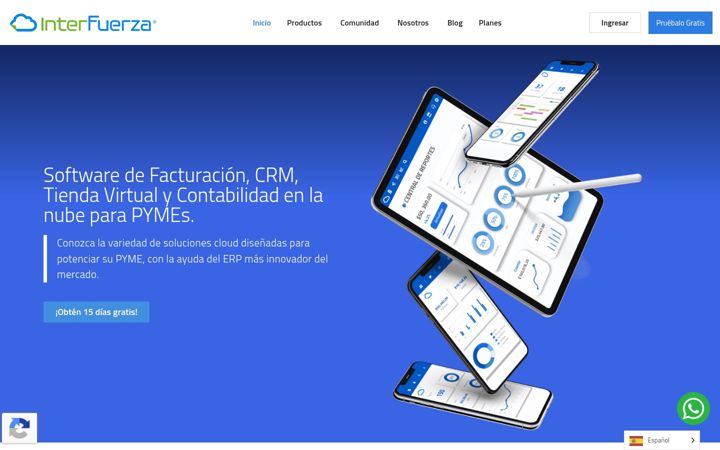 Screenshot of interfuerza.com