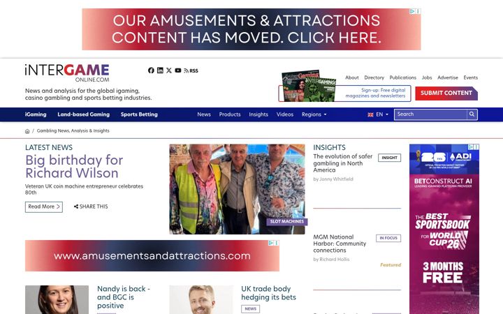 Screenshot of intergameonline.com