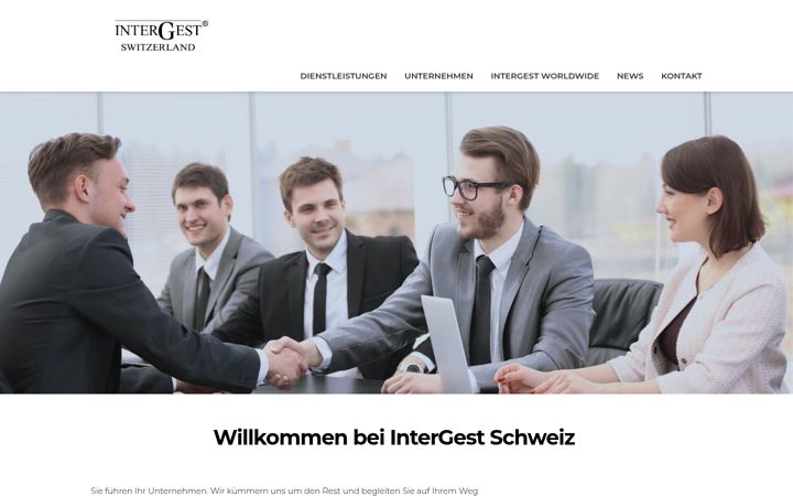 Screenshot of intergest.ch