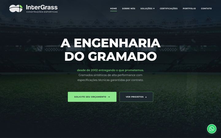 Screenshot of intergrass.com.br