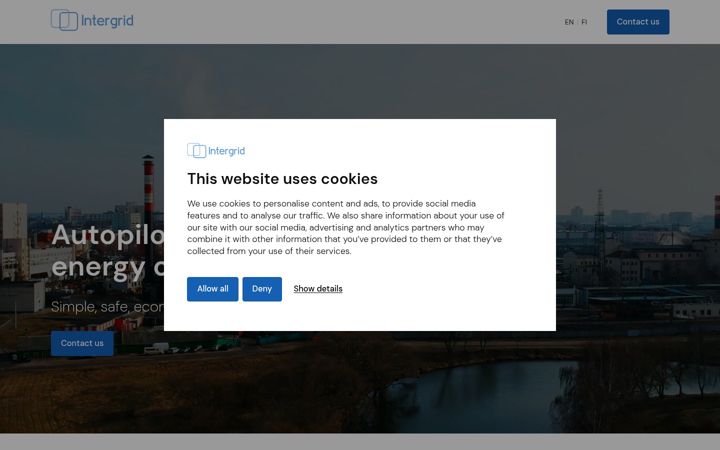 Screenshot of intergridsystems.com