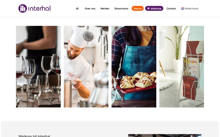 Screenshot of interhal.nl