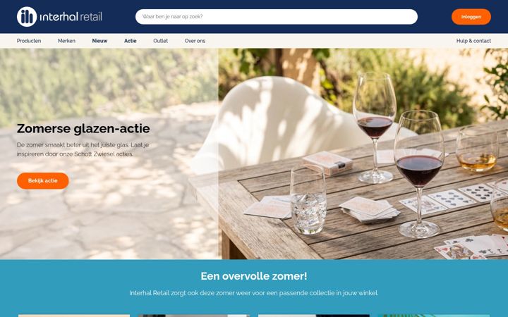 Screenshot of interhalretail.nl