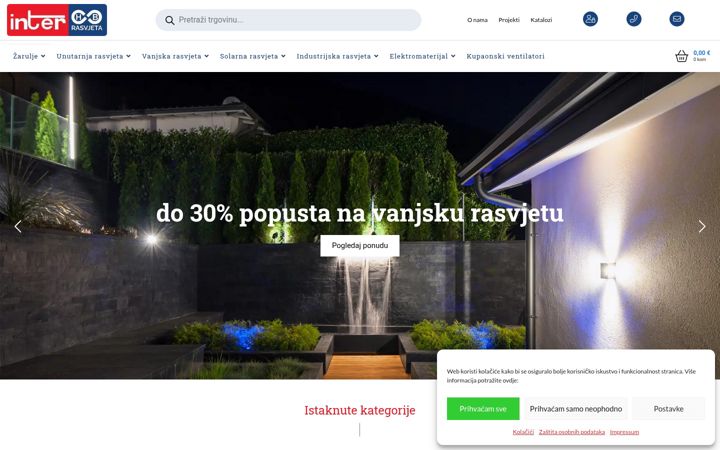Screenshot of interhbrasvjeta.hr