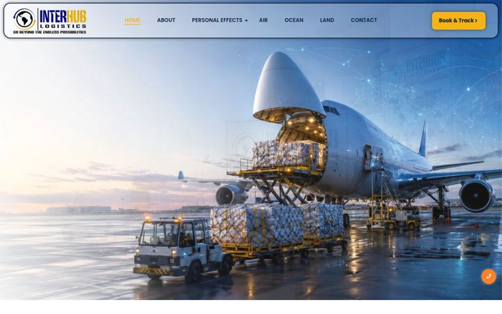 Screenshot of interhublogistics.com