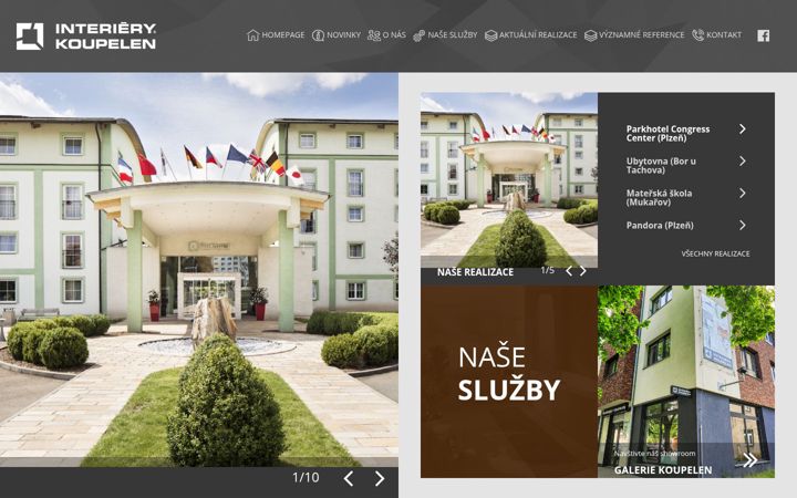 Screenshot of interierykoupelen.cz