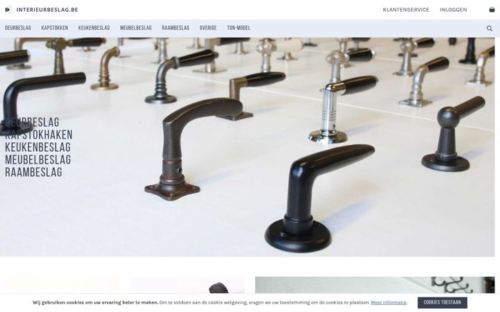 Screenshot of interieurbeslag.be