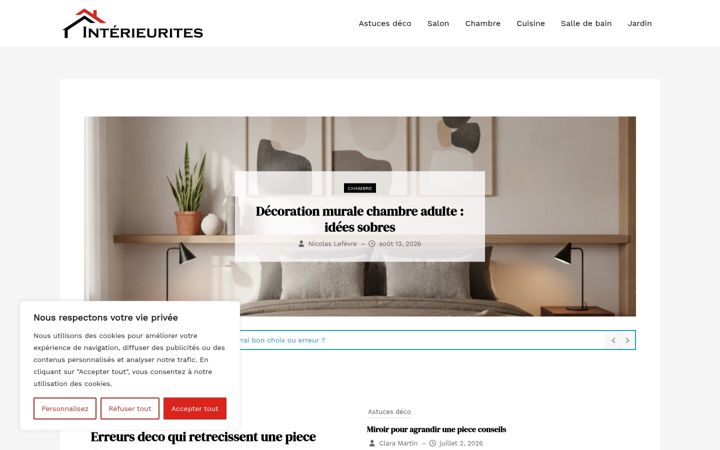 Screenshot of interieurites.com