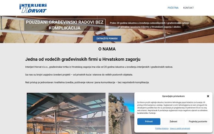 Screenshot of interijeri-horvat.hr