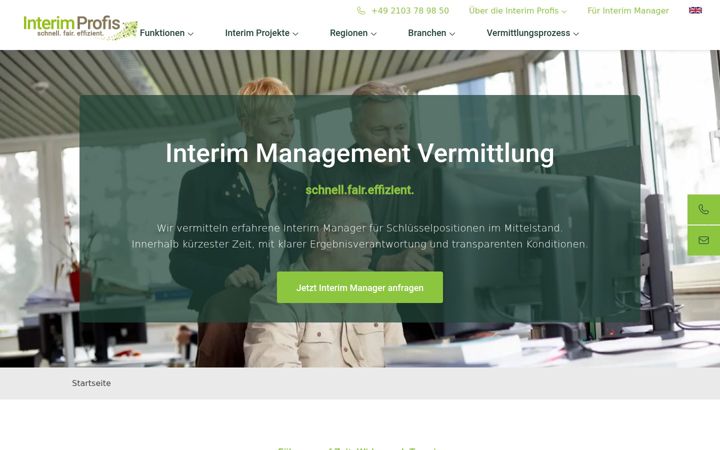 Screenshot of interim-profis.com