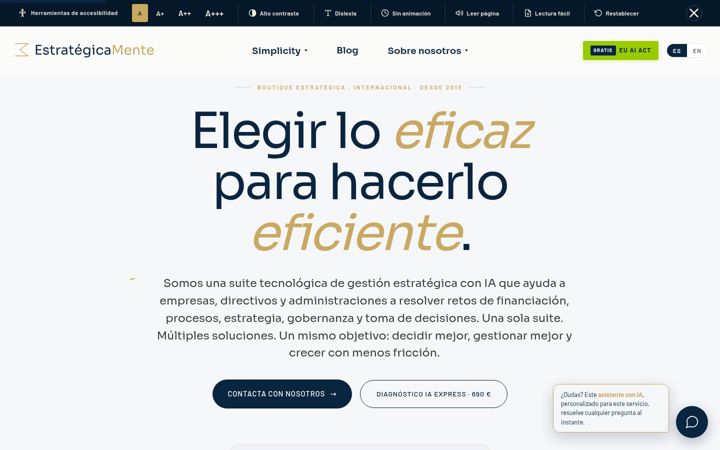 Screenshot van interimconsulting.es