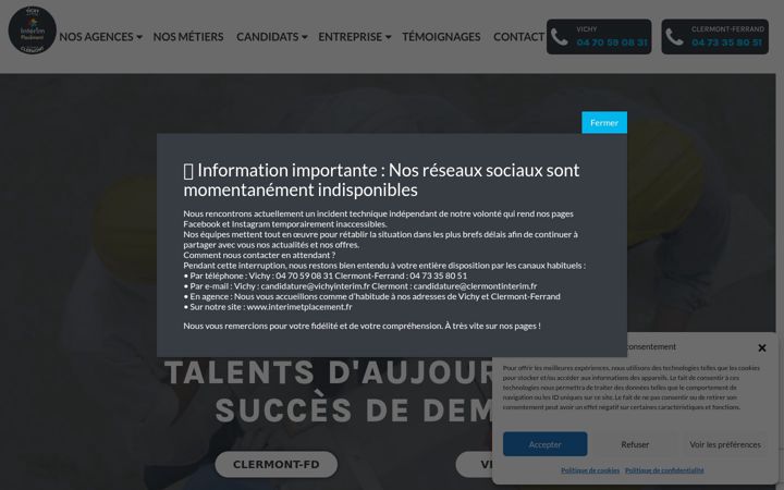 Screenshot of interimetplacement.fr