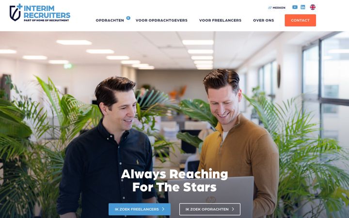 Screenshot of interimrecruiters.nl