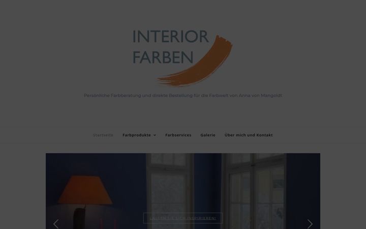 Screenshot of interior-farben.de