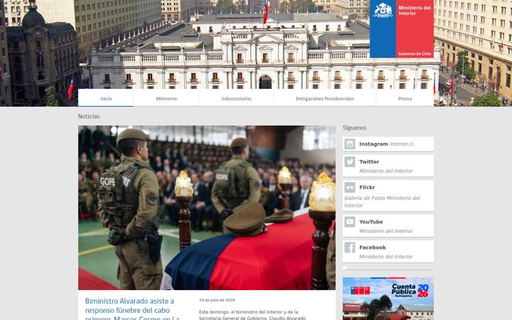 Screenshot of interior.gob.cl