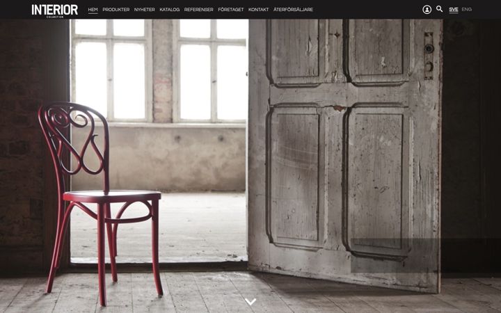 Screenshot of interiorcollection.se