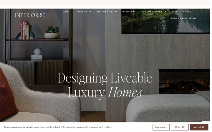 Screenshot of interiorise.co.uk