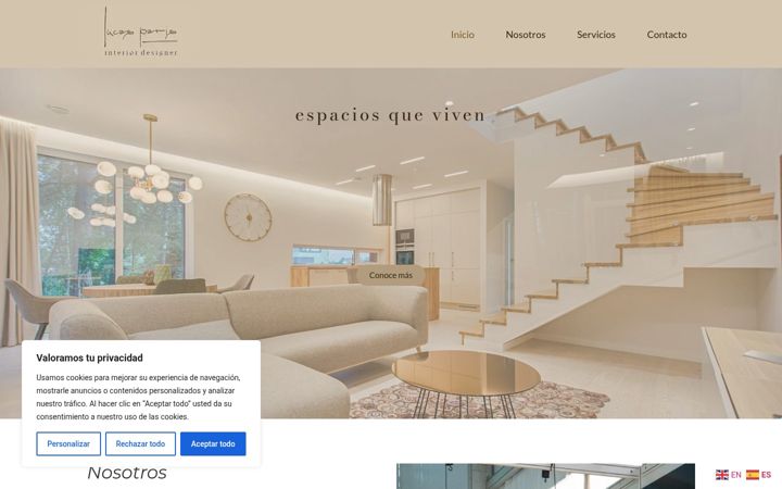 Screenshot of interiorismo-lparis.es