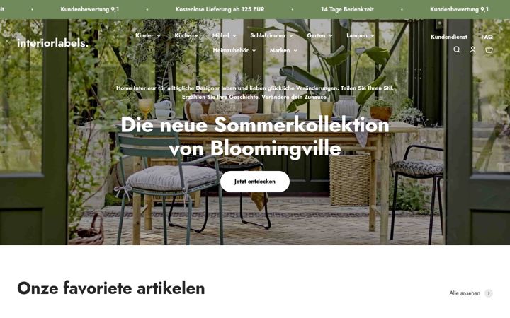 Screenshot of interiorlabels.at