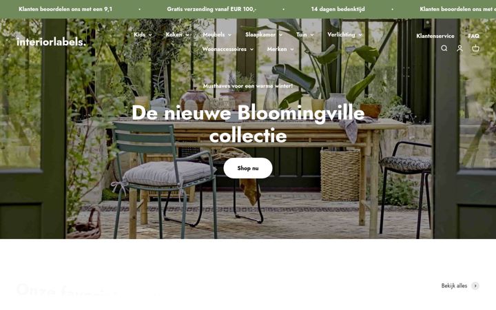 Screenshot of interiorlabels.nl