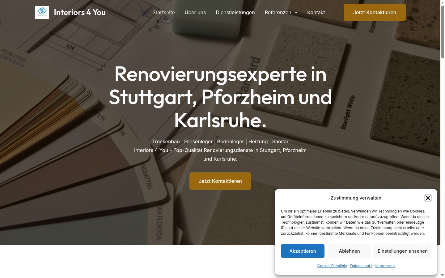 Screenshot tal-banner tal-kunsens muri qabel kwalunkwe interazzjoni
