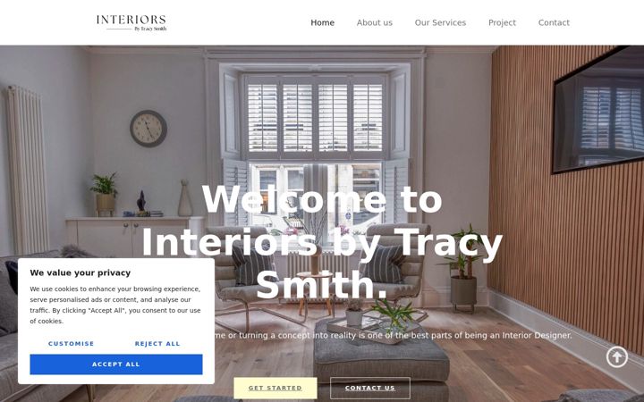 Screenshot of interiorsbytracysmith.co.uk