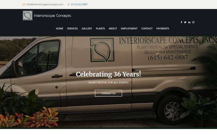 Screenshot of interiorscapeconcepts.com