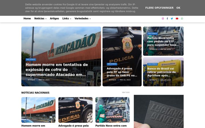 Screenshot of interjus.com.br